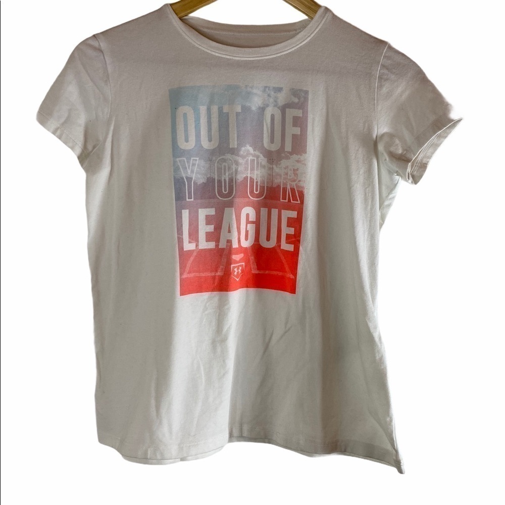 Under Armour "Out of Your League" Girls Graphic Tee Sz:YL